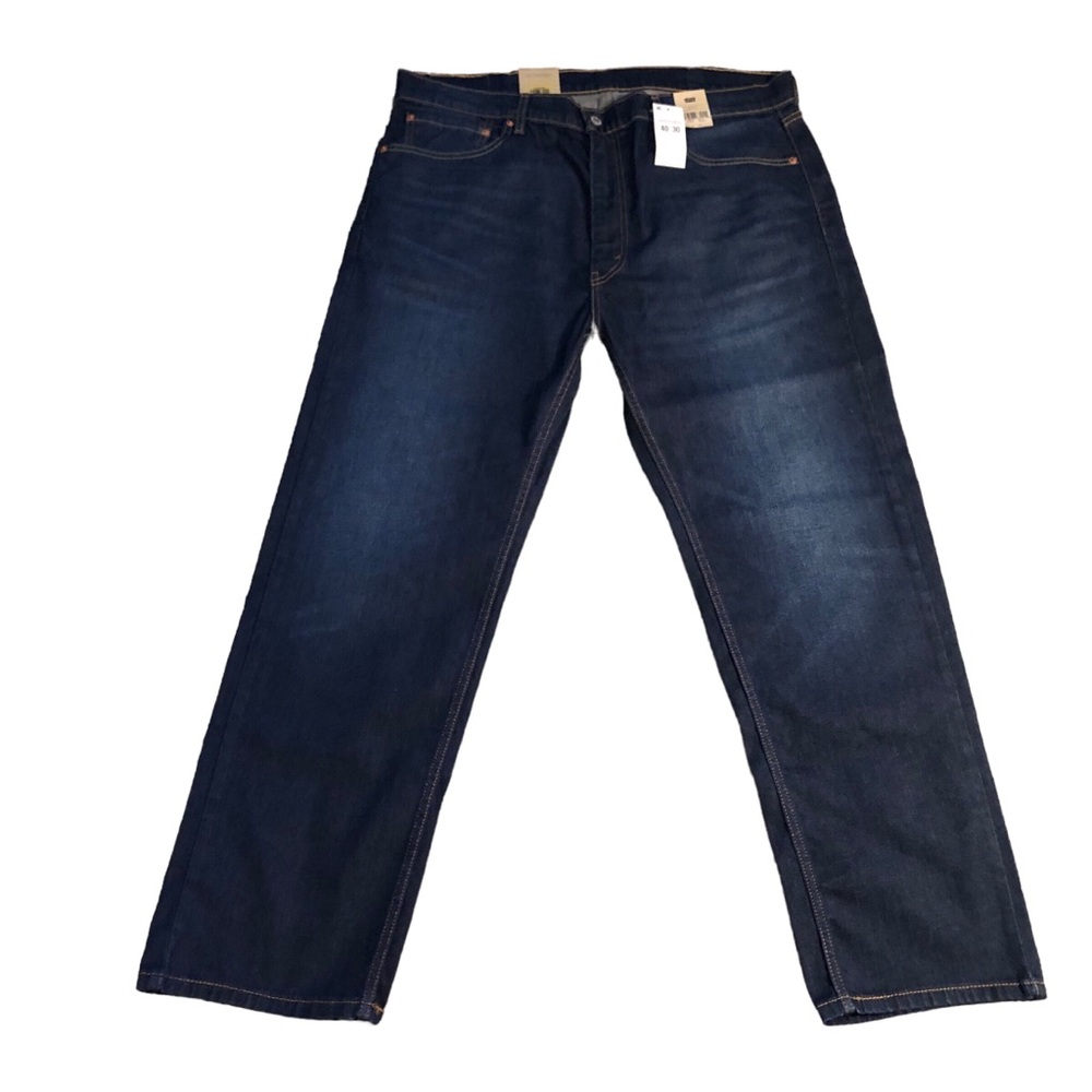 Levi Strauss 505 Regular Stretch Men’s Blue Jeans 40 x 30 NWT